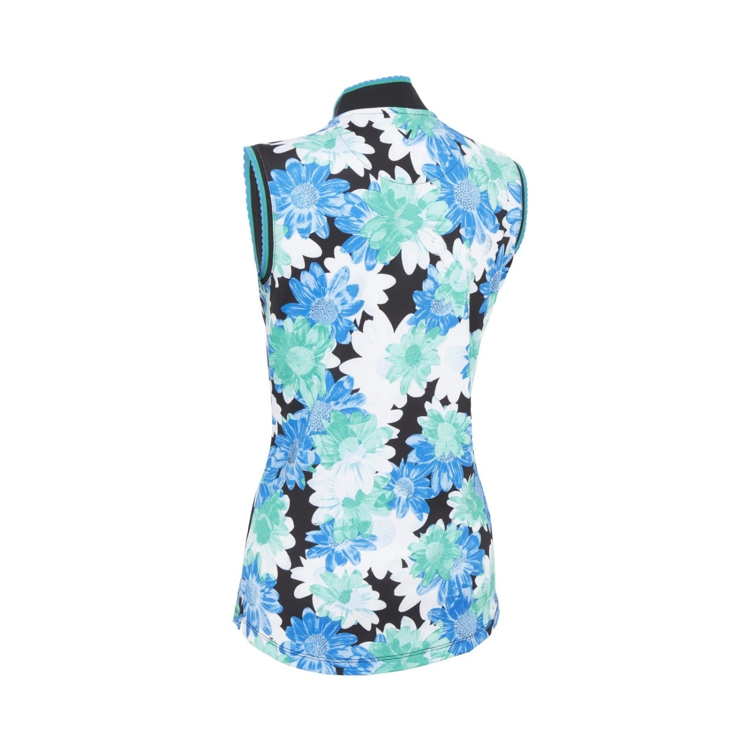 Callaway Ladies Printed Floral SL Golf Polo Shirt CGKSC017 2 Callaway Ladies Printed Floral SL Golf Polo Shirt CGKSC017 - Image 2