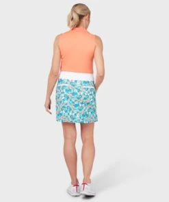 Callaway Ladies Cubist Oranges Printed Golf Skort CGKBSC21 -Golf Clothing Store Callaway Ladies Cubist Oranges Printed Golf Skort CGKBSC 1
