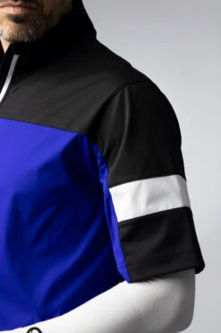 Sunderland Cortina Half Sleeve Golf Windshirt SUNMW85 -Golf Clothing Store Cortina Closeup Sleeve