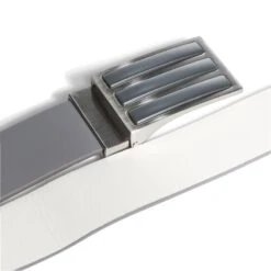 Adidas Reversible 3 Stripe Tour Golf Belt FI3130 -Golf Clothing Store FI3130 3 HARDWARE Photography DetailView2 white