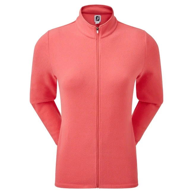 FootJoy Ladies Full Zip Fleece Golf Mid Layer 88468 1 FootJoy Ladies Full Zip Fleece Golf Mid Layer 88468