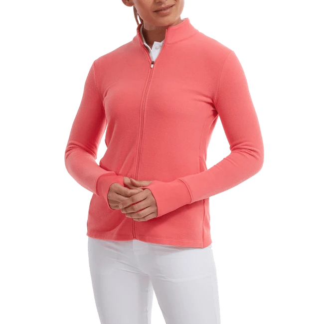 FootJoy Ladies Full Zip Fleece Golf Mid Layer 88468 5 FootJoy Ladies Full Zip Fleece Golf Mid Layer 88468 - Image 5