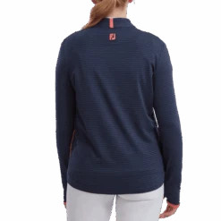 FootJoy Ladies Tonal Stripe Golf Mid Layer 88472 -Golf Clothing Store FJ 88472 03