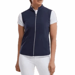 FootJoy Ladies Full Zip Golf Vest 88508 9 FootJoy Ladies Full Zip Golf Vest 88508 -Golf Clothing Store FJ 88508 02