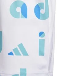 Adidas Junior Graphic Print Golf Polo Shirt HC0250 -Golf Clothing Store HC0250 5 APPAREL Photography DetailView2 white