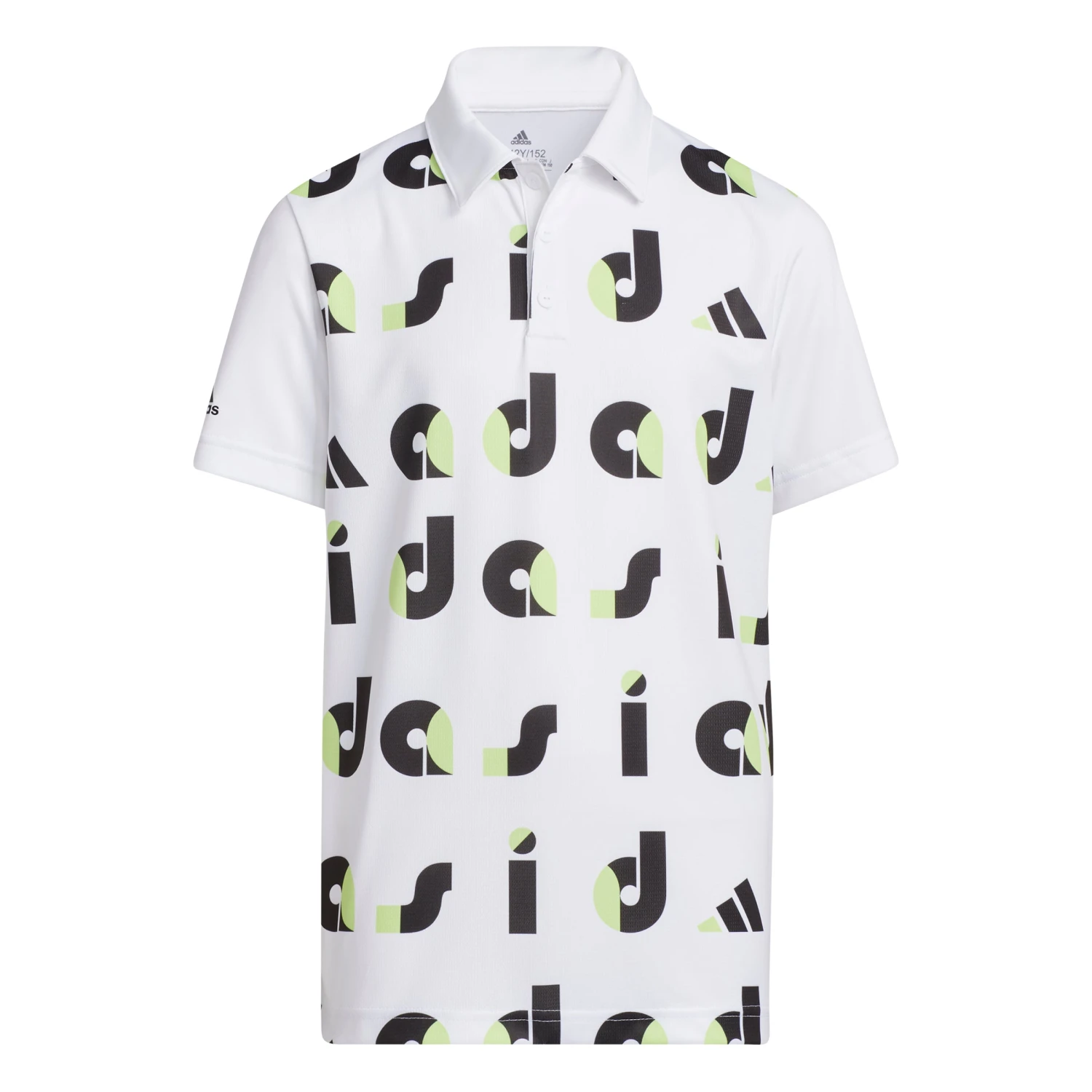 Adidas Junior Graphic Print Golf Polo Shirt HC0251 1 Adidas Junior Graphic Print Golf Polo Shirt HC0251