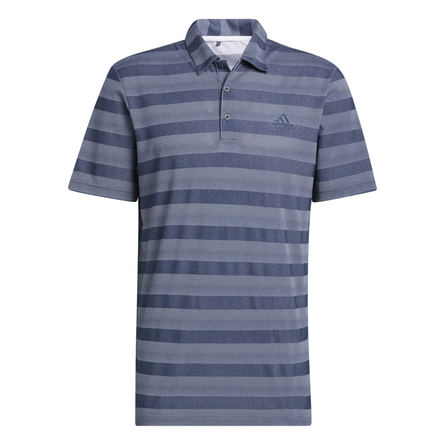 Adidas 2-Colour Stripe Golf Polo Shirt HI5181 1 Adidas 2-Colour Stripe Golf Polo Shirt HI5181