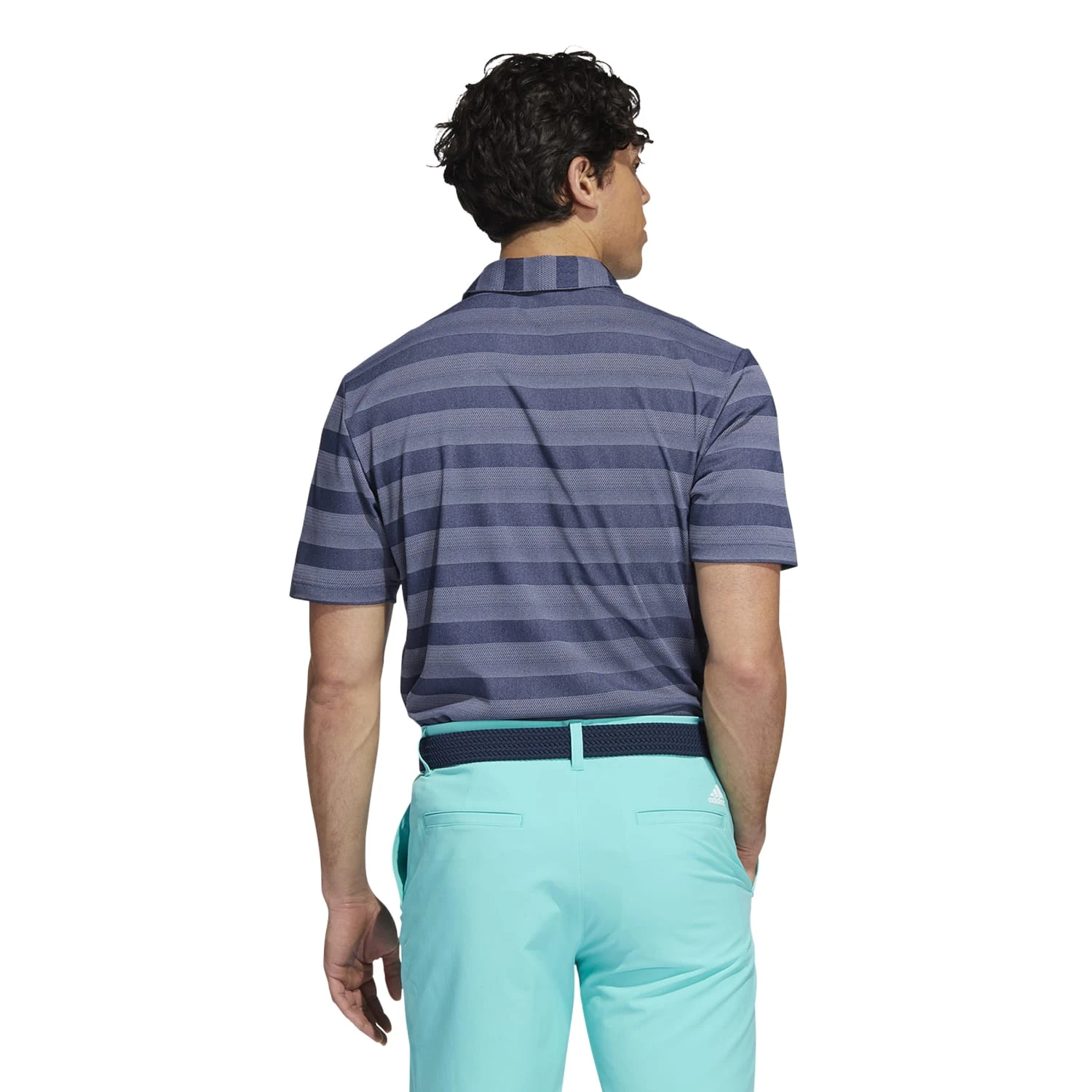 Adidas 2-Colour Stripe Golf Polo Shirt HI5181 3 Adidas 2-Colour Stripe Golf Polo Shirt HI5181 - Image 3