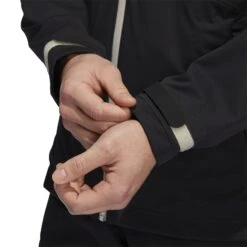 Adidas RAIN.RDY Golf Jacket HN4128 -Golf Clothing Store HN4128 9 APPAREL OnModel DetailView2 white