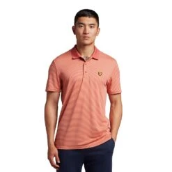 Lyle & Scott Microstripe Golf Polo Shirt SP1464GC