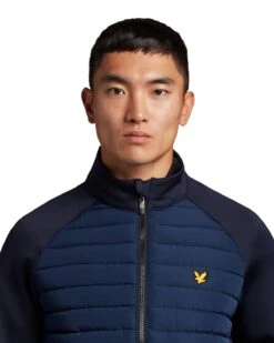 Lyle & Scott Quilted Hybrid Golf Fleece JK1562GC 6 Lyle & Scott Quilted Hybrid Golf Fleece JK1562GC -Golf Clothing Store Lyle Scott Quilted Hybrid Golf Fleece JK1562GC 3