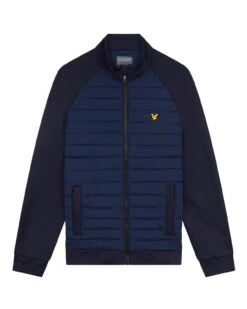 Lyle & Scott Quilted Hybrid Golf Fleece JK1562GC 7 Lyle & Scott Quilted Hybrid Golf Fleece JK1562GC -Golf Clothing Store Lyle Scott Quilted Hybrid Golf Fleece JK1562GC 5
