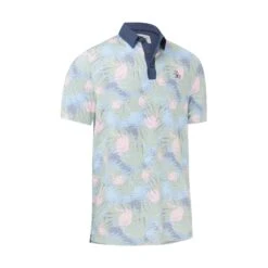 Original Penguin Flamingo Print Golf Polo Shirt OGKSC032