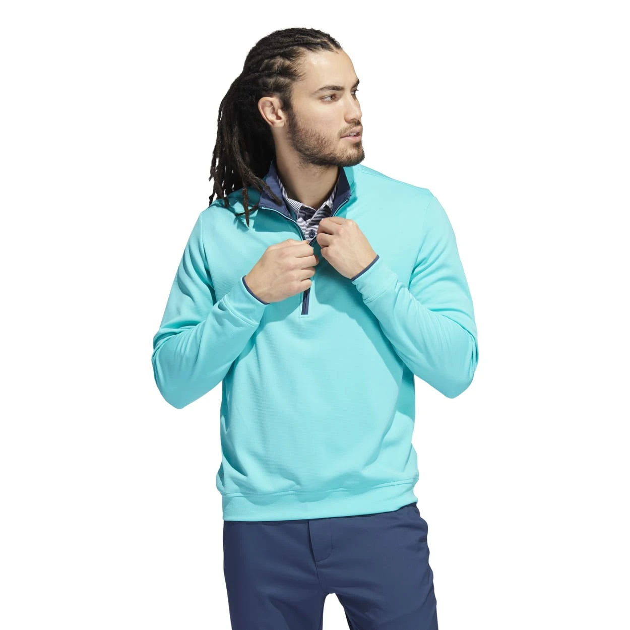 Adidas Primegreen UPF Lightweight 1/4 Zip Golf Pullover H56800 2 Adidas Primegreen UPF Lightweight 1/4 Zip Golf Pullover H56800 - Image 2